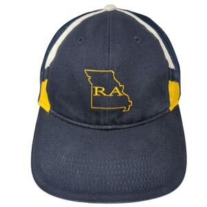 RA Strapback Trucker Hat Blue One Size Adjustable Mesh Back 6 Panel Vitronic